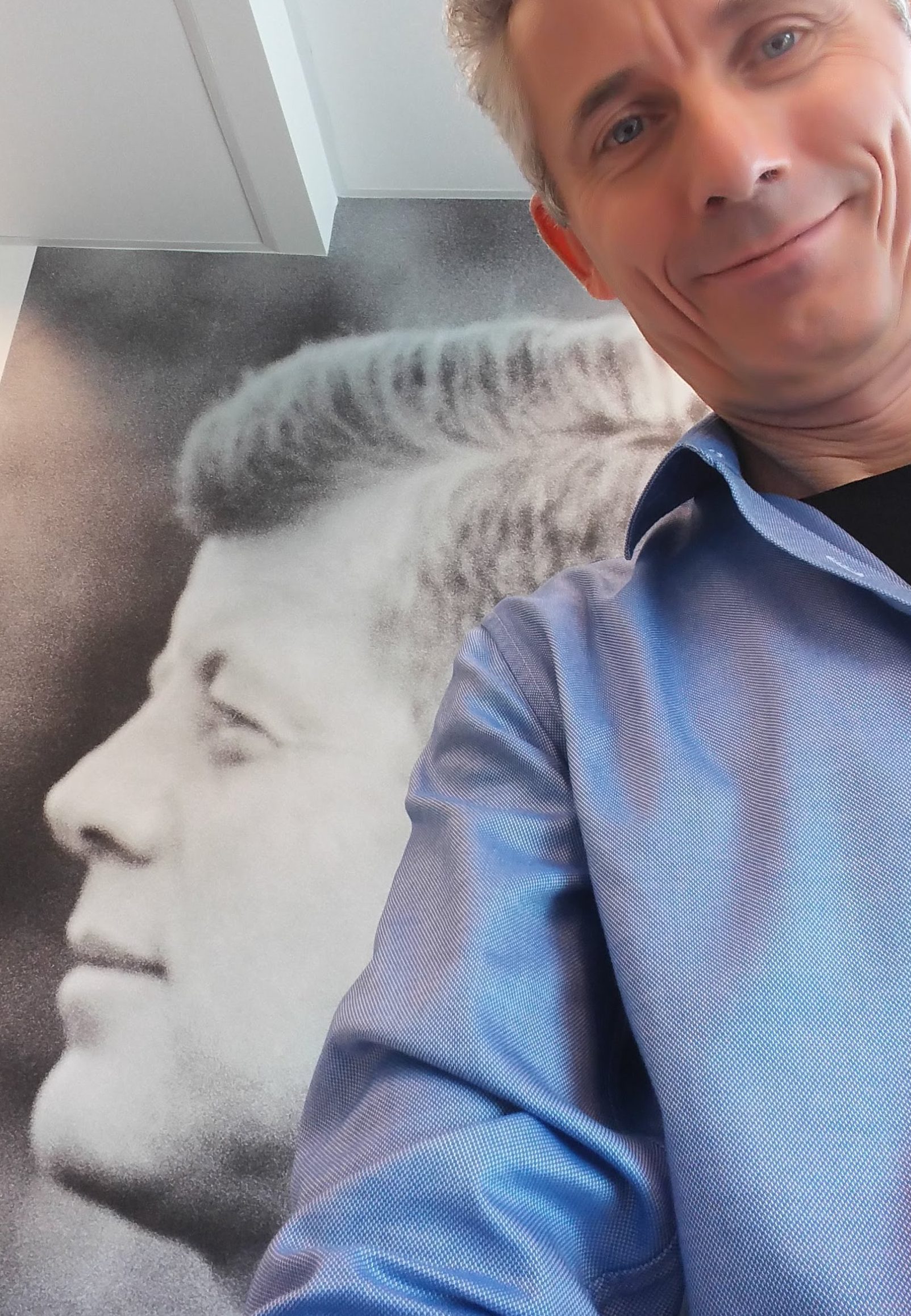 Me with John F. Kennedy: look at two rhetorical devices that JKF loved to used.